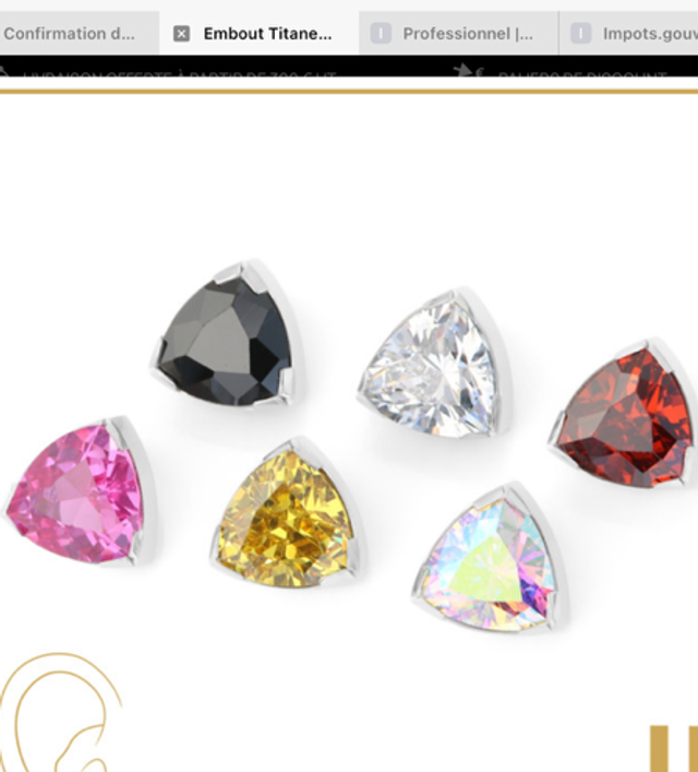 Embout Jeweled Triangle V2 