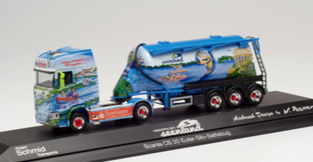 Scania CS 20 HD Eutersilo-Sattelzug „Jürgen Schmid" Airbrush Design  Herpa 1:87