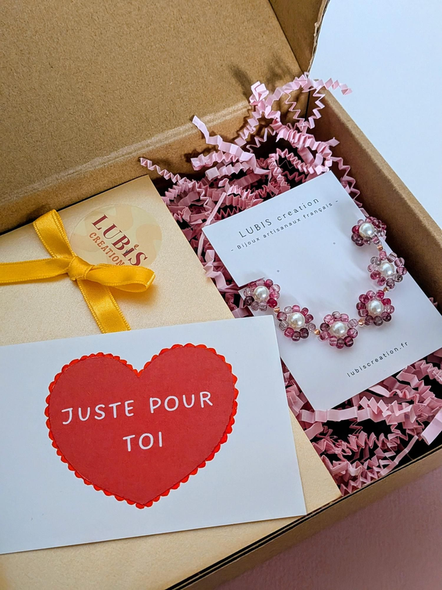 Offre St valentin - Carte cadeau "Seconde Fleur" + bijoux