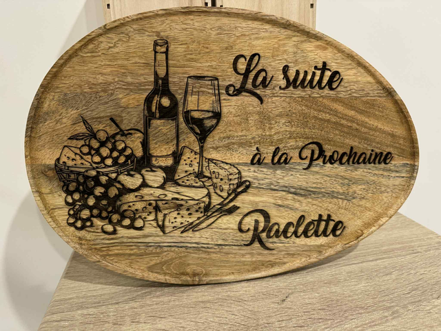 PLATEAU DECORATIF OVALE MANGUIER