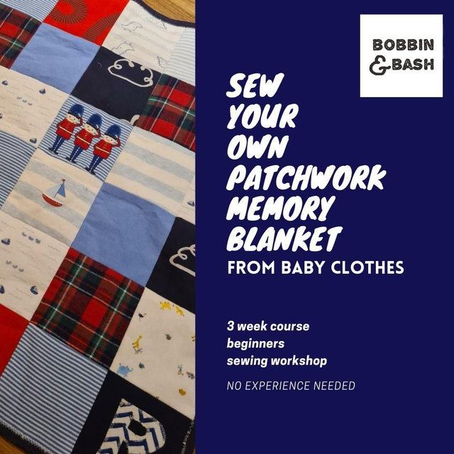Sew your own patchwork memory blanket