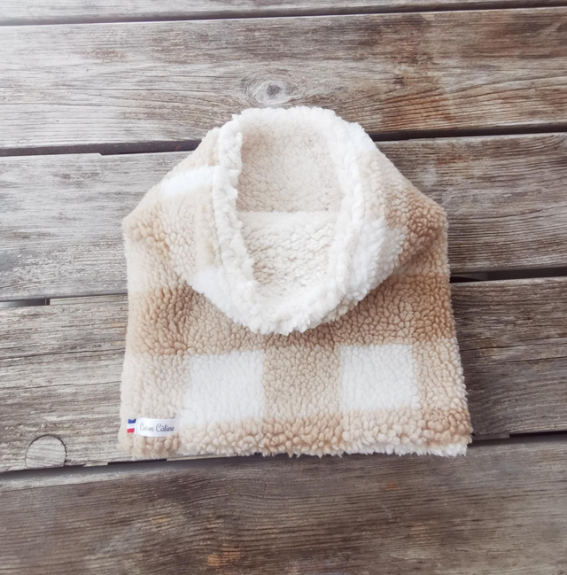 Snood LOUISON carreaux beige