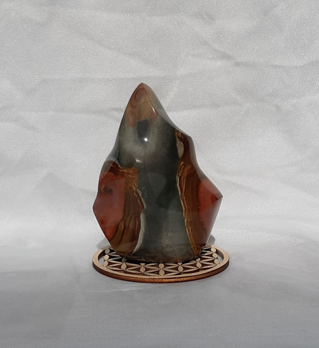 Flamme en Jaspe Polychrome (376 grammes)