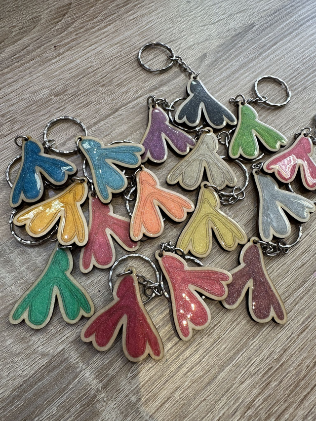 Porte clés Clicli à paillètes 