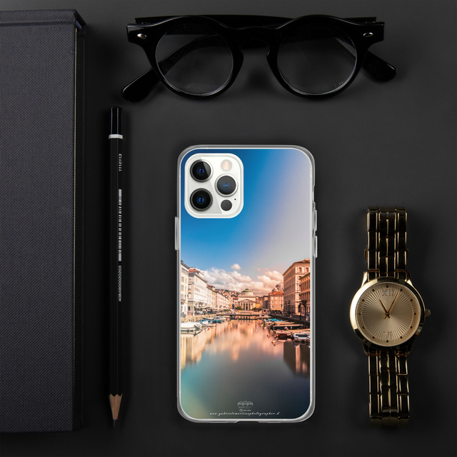  Cover per iPhone in silicone landscape ice water