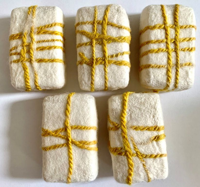 Hand Felted French Soap - Savon de Marseille - Lemongrass, Lavender, Vanilla, Olive and Jasmine