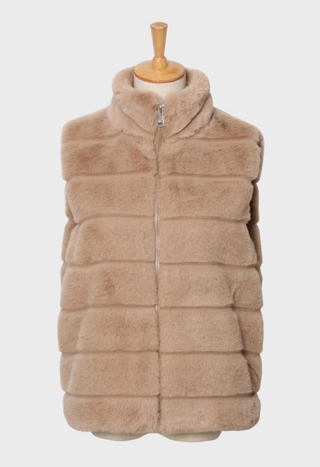 Teddy gilet - Poeder roze