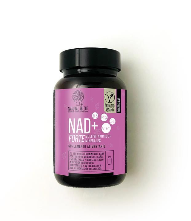NAD+ Forte Natural Telchi 60 Cápsulas – Energía Celular y Antienvejecimiento