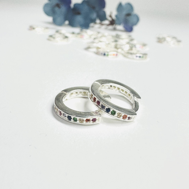 Argolinha click G Colors dupla face 