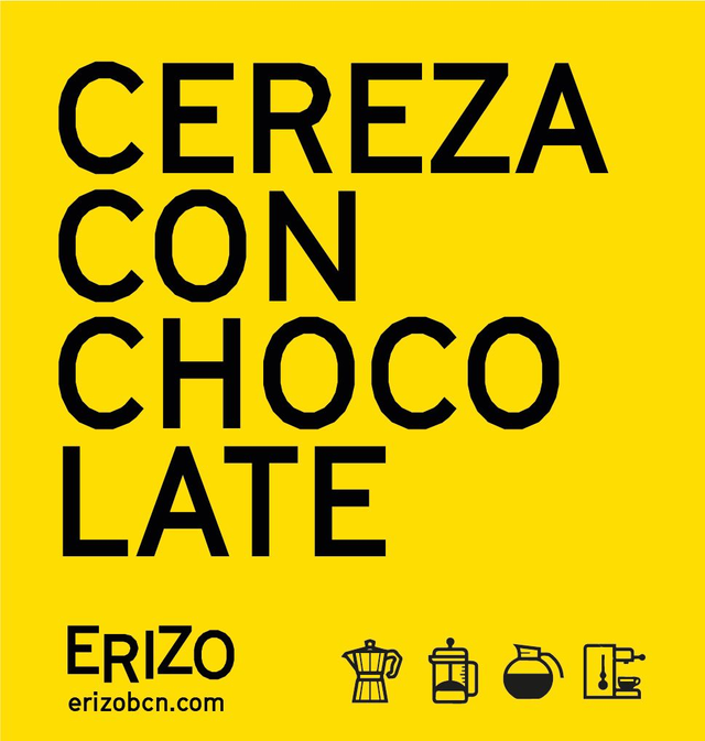 Cereza con chocolate
