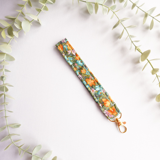 Sage Keyring Wristlet 