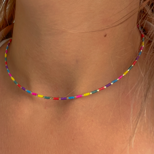 Ras de cou en perles Japonaises Miyuki 