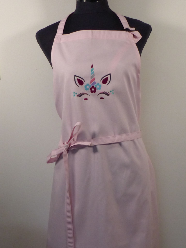 Schürze rosa „Einhorn Gesicht"