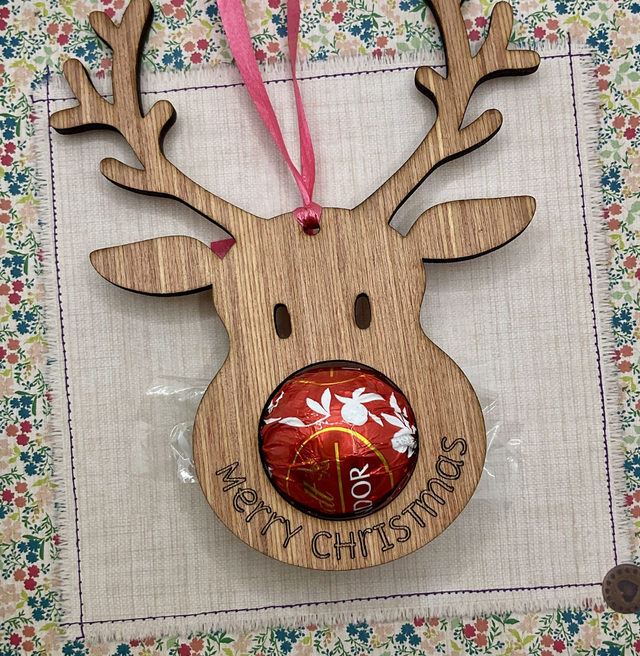 Wooden Christmas decorations. Handmade hanging decorations.