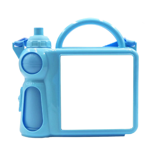  Plastic Lunchbox with Water Bottle and Handle