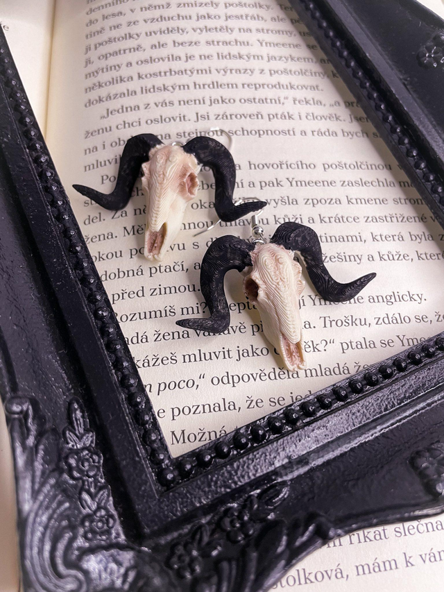 Náušnice Osteology Baphomet