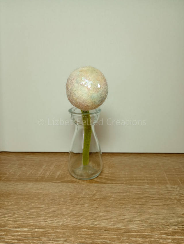 Dandelion decoration, felted dandelion