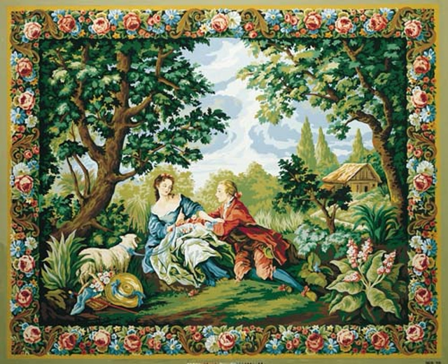 Charms of Rural Life Tapestry Canvas by Royal Paris. (Canvas only) 