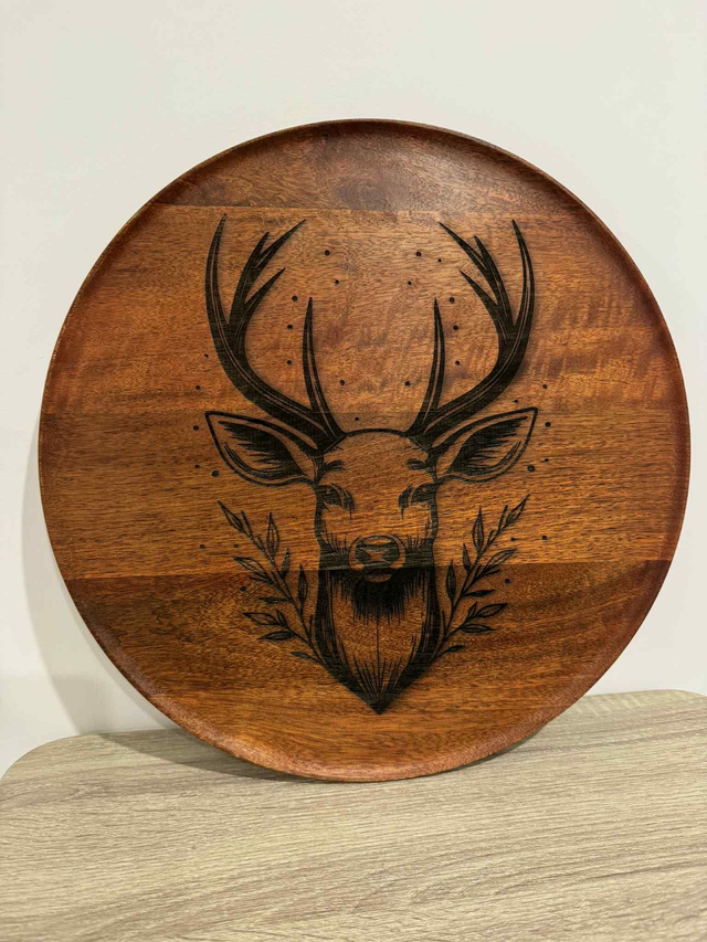 GRAND PLATEAU DECORATIF MANGUIER