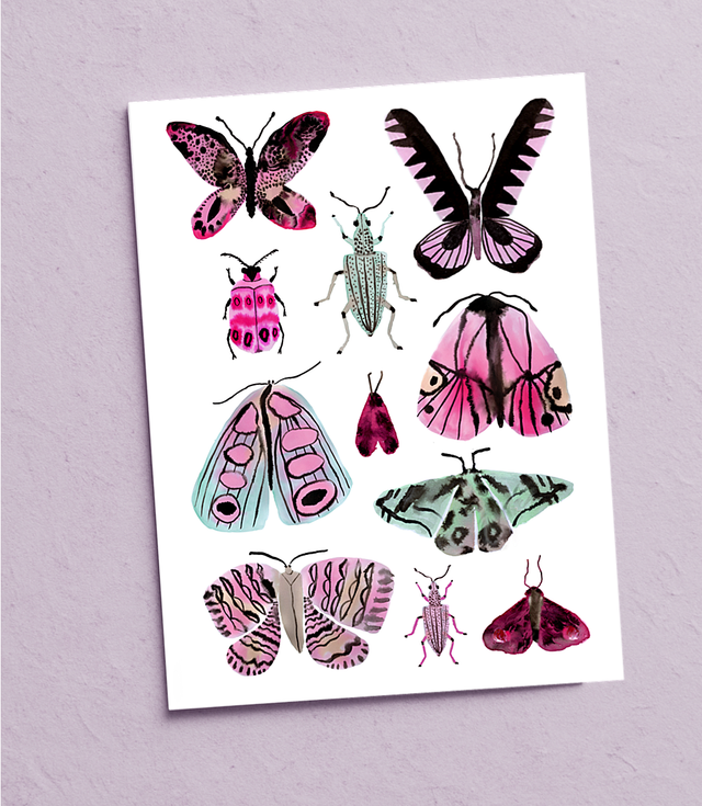 “Schmetterlinge” Postkarte 