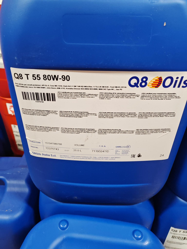 Q8 t55 80 w 90 olio cambio ep gl5