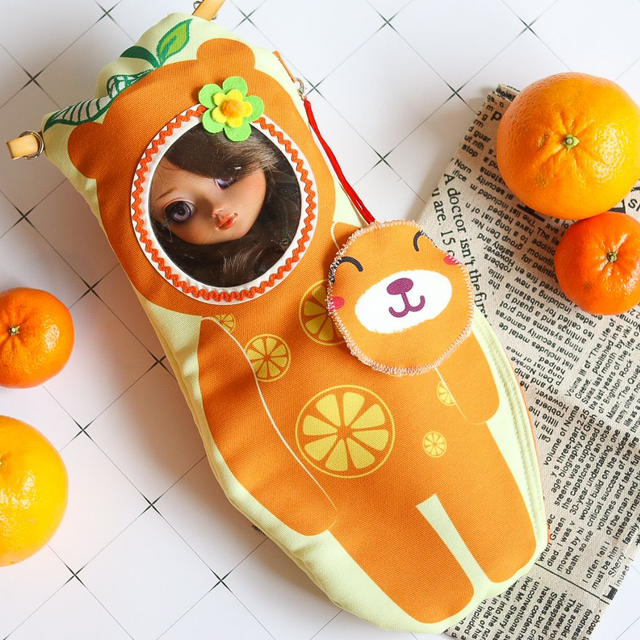 Blythe doll carrier bag Frutoso Orange