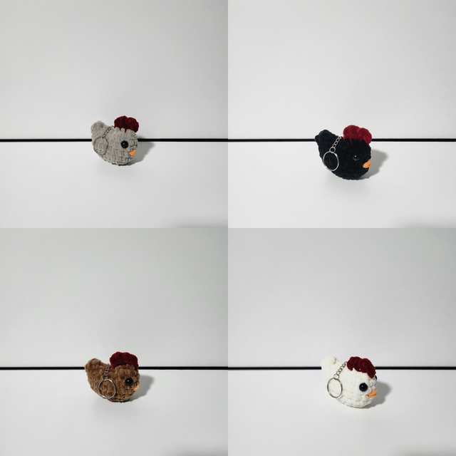 Porte-clés poules