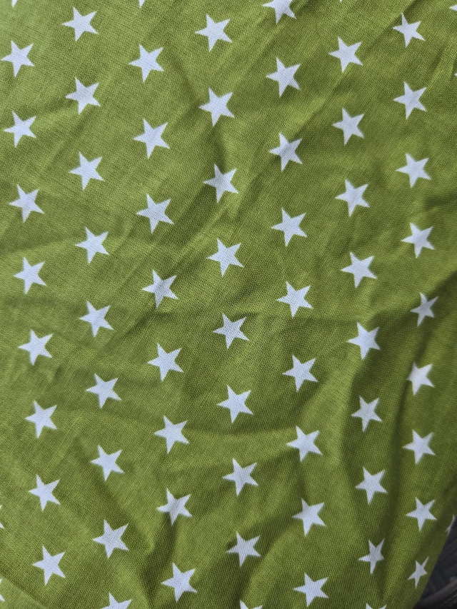 Coton vert étoile 100 x 40 cm