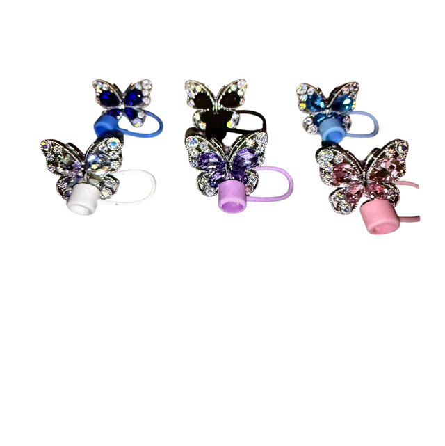 Strohhalm Aufsätze Schmetterling