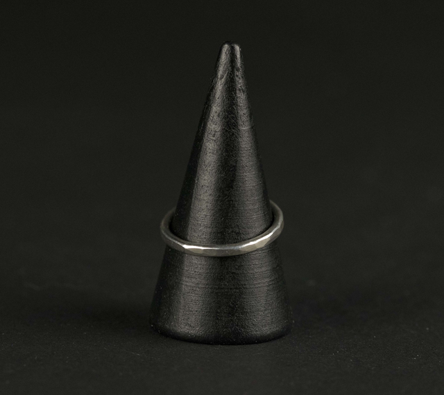 Silver Plain Halo Stacker Ring