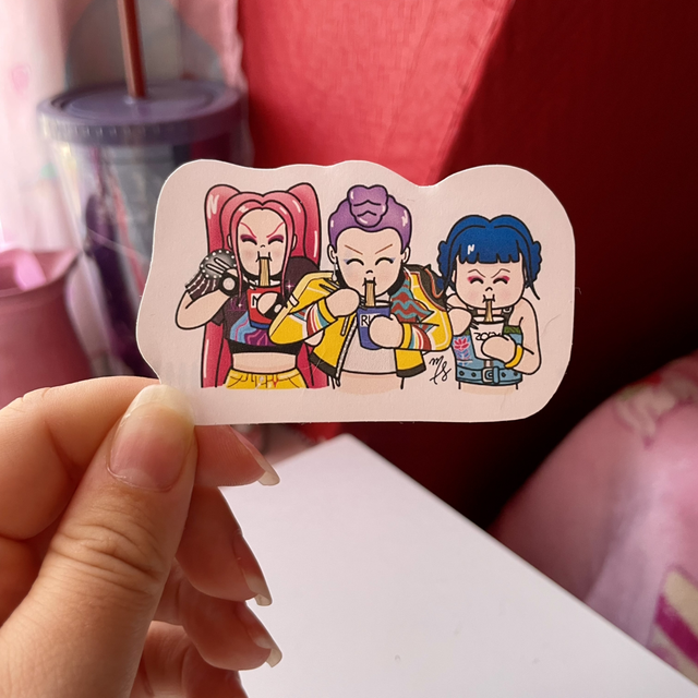 Sticker K-Pop Demon Hunters Huntrix 