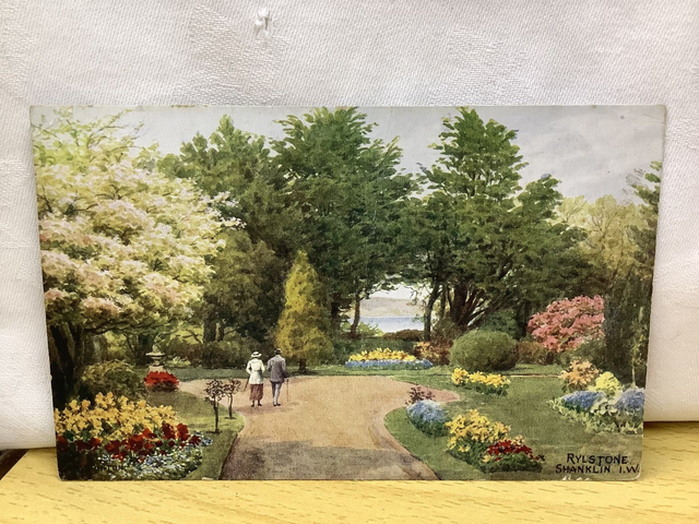 Rylstone, Shanklin, Isle of Wight, Posted 1921 J. Salmon antique postcard. Our Ref No. R649 £2.50