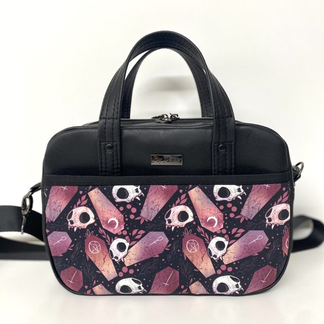 Coffins and Skulls Design Handbag