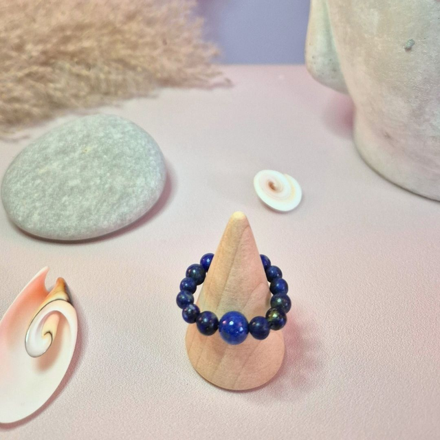 Bague NÉA – Lapis Lazuli naturel (Afghanistan)