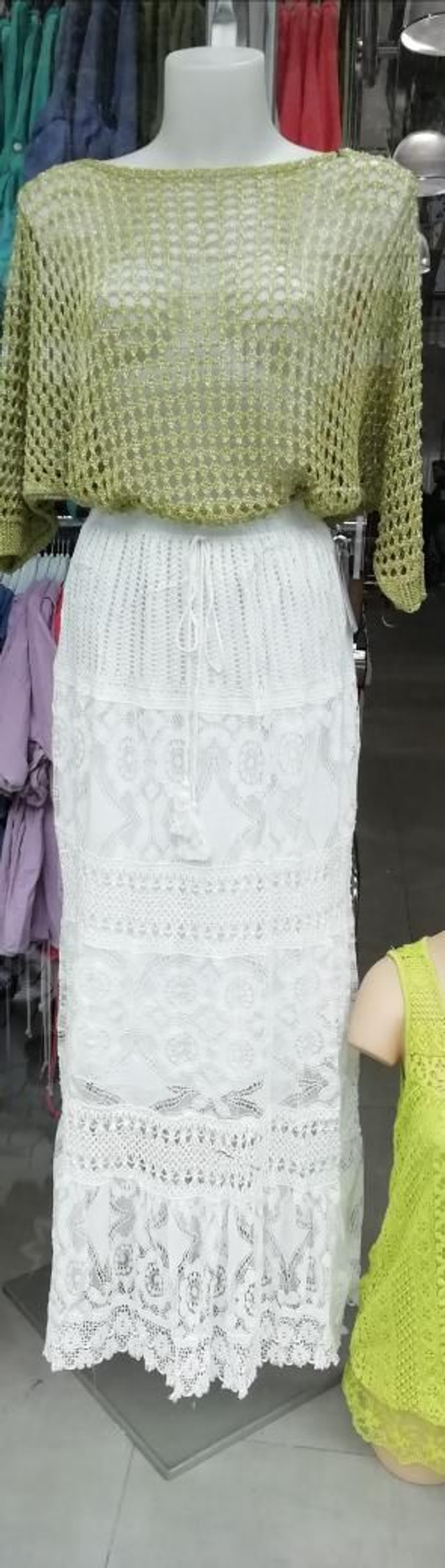 Jupe longue dentelle