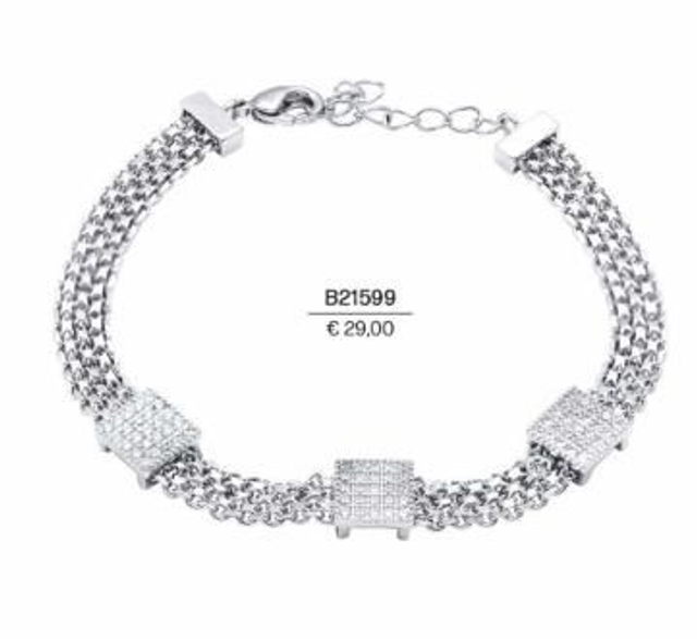 Bracciale in metallo anallergico