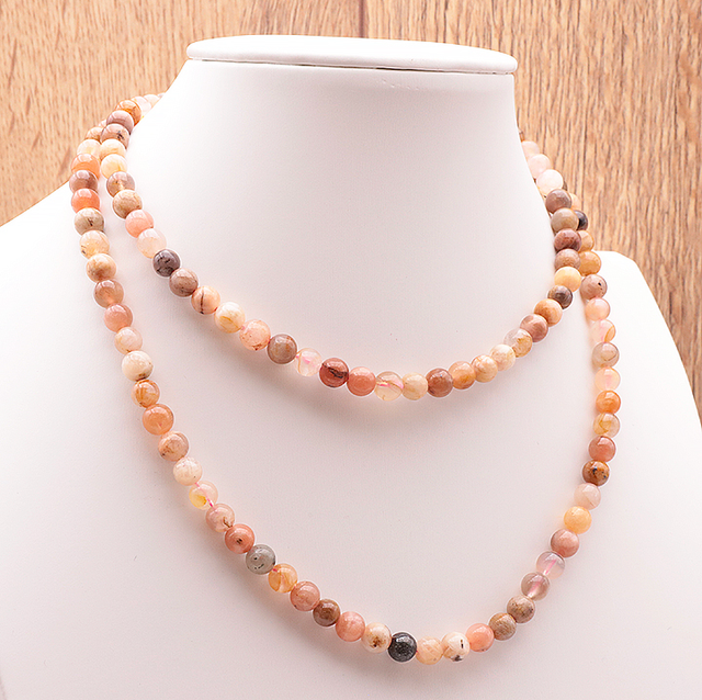 Collier Pierre de Lune Multicolore