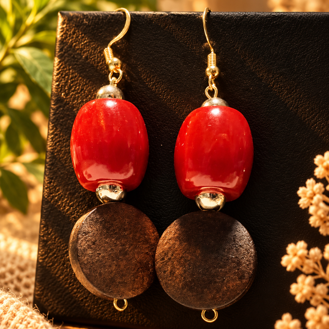 Boucles SAUVAGE rouge