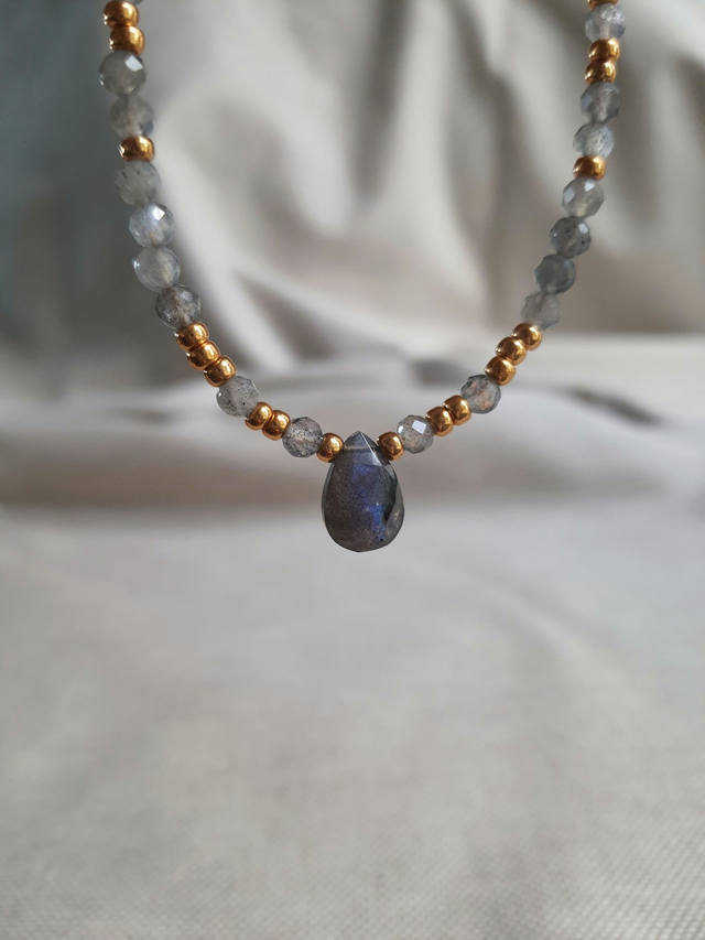 Collier Lueur doré - Labradorite