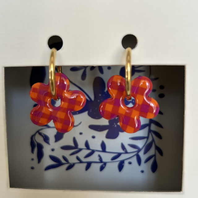 Flora |Vichy fushia/orange