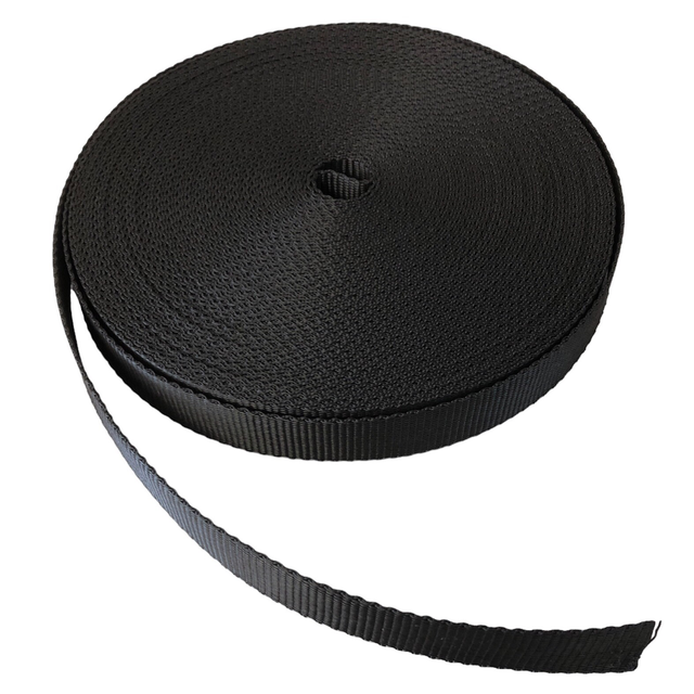Polypropylene webbing black