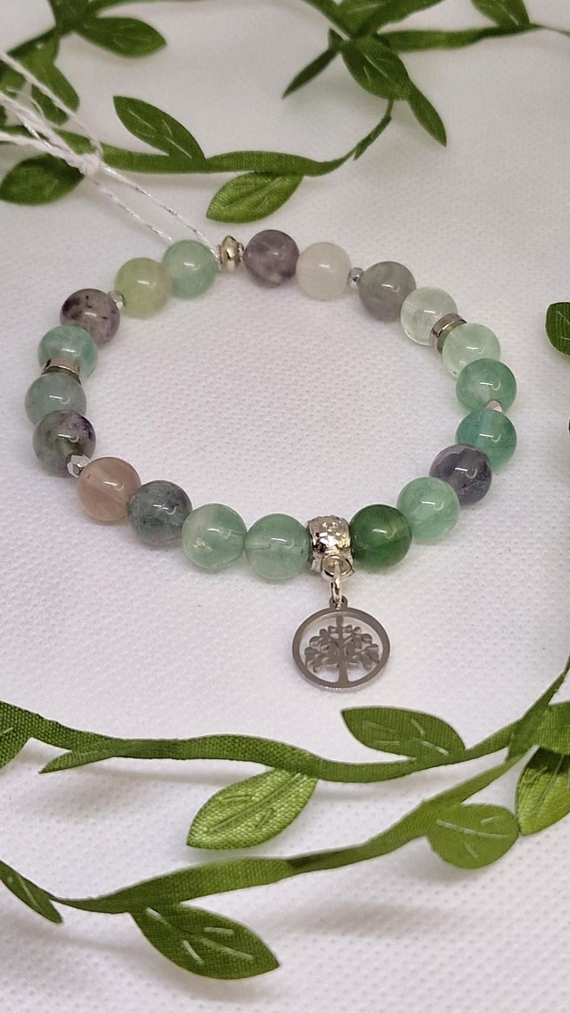 Bracelet Fluorite en 0,8 cm 