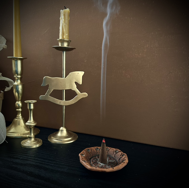 Handmade Clay Incense Burner Gift Set – Unique Piece