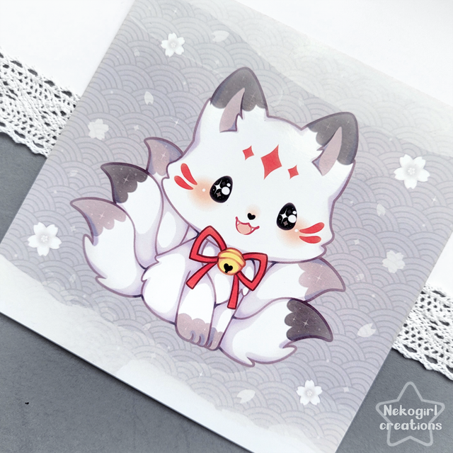 Carte Carrée - Kitsune