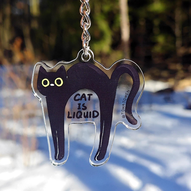 Keychain: Cat is liquid