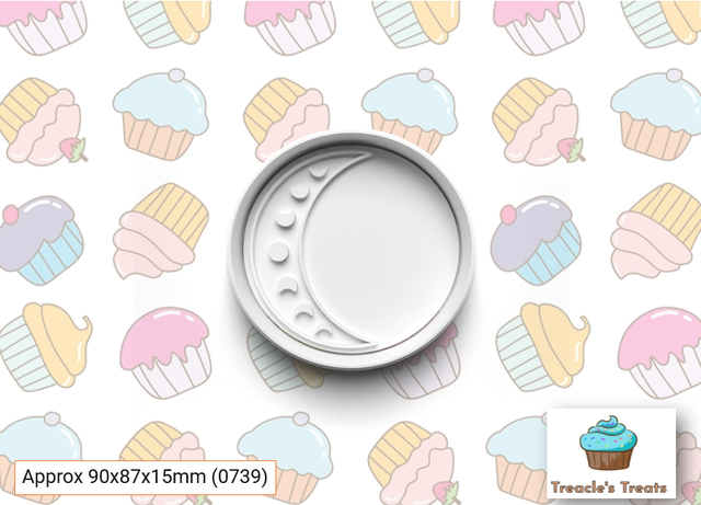 Moon Fondant/cookie stamps with cutters