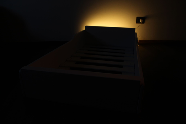 Lettino Montessoriano &quot;DINO 2.0&quot; con testiera retroilluminata