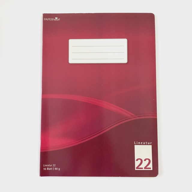 Schreibheft A4 Lineatur 22 Paperheat