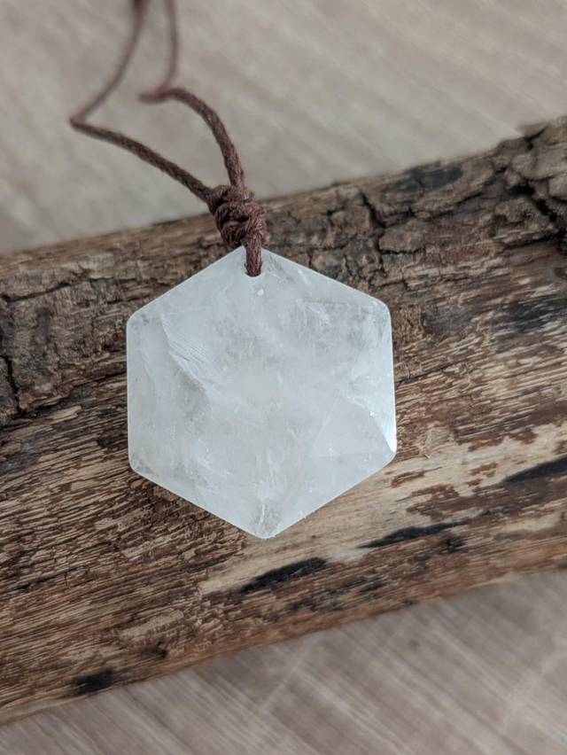 Hexagone Quartz cristal 