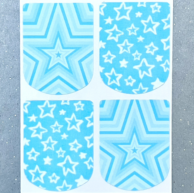 Blue Star Stickers (Set of 4)